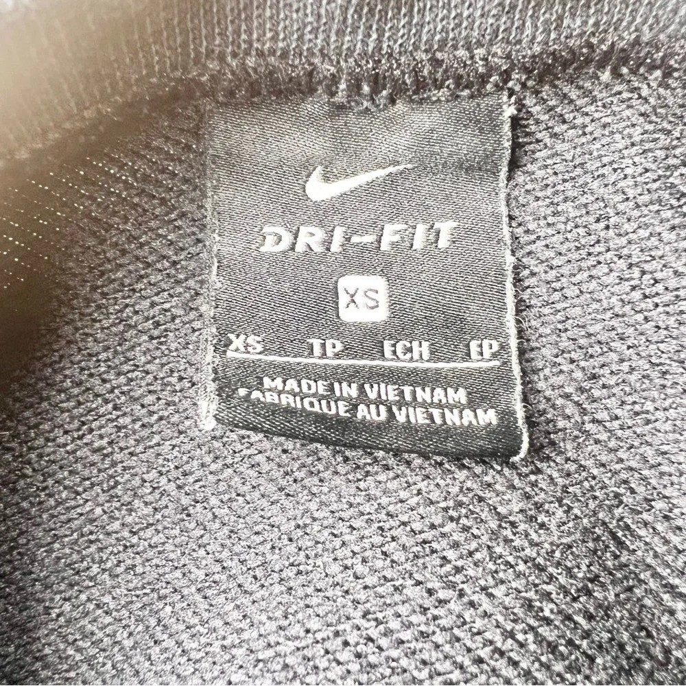 Nike Women’s Sweatshirt With Lace Up Sleeve Ribbon Detail in Black Size X-Small